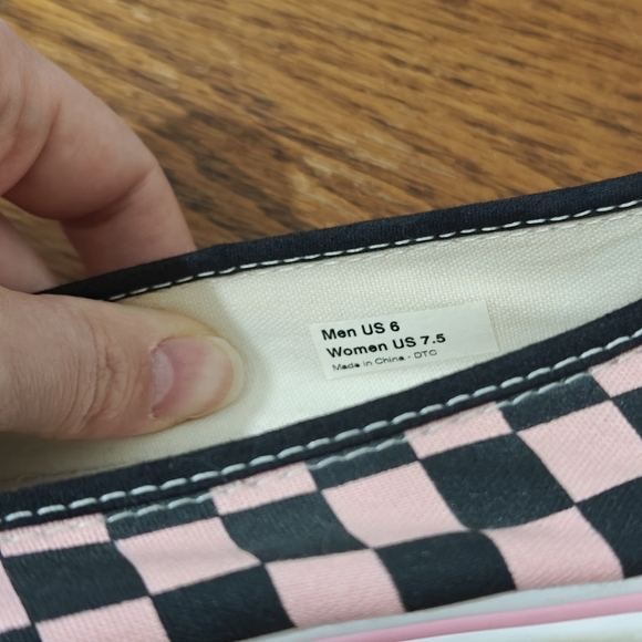 Y2K Rare KVD Vans Black Pink Women's 7.5 Slip On Ballet Shoes - Picture 3 of 12